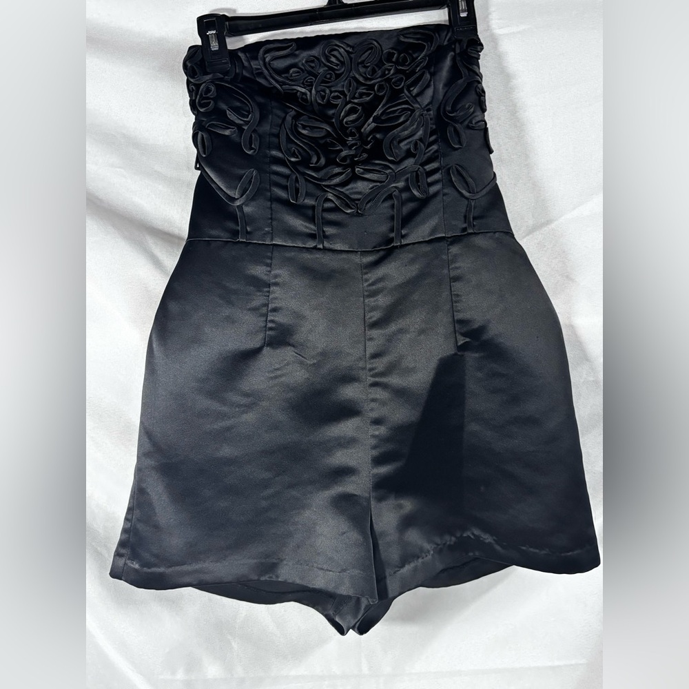 Chic‎ Black Strapless Romper